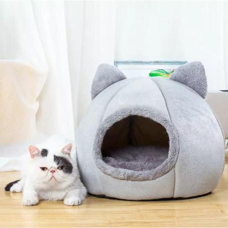Pet Shop - Pat Estetic pentru Câine sau Pisică, Culoare Gri, Marime M 30x30cm – Confort și Design Unic
