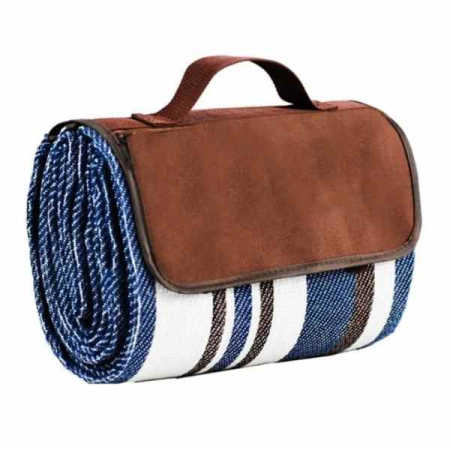 Piscine, Colaci și Accesorii înot - Patura pentru Picnic sau Plaja Pliabila Model Geanta Impermeabila Oxford 200 x 145 cm Albastru - IoArtify.ro