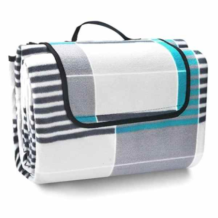 Piscine, Colaci și Accesorii înot - Patura pentru Picnic sau Plaja Pliabila Model Geanta Impermeabila PE 200 x 150 cm Albastru - IoArtify.ro