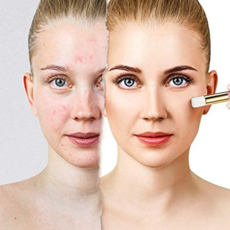 Perie compacta pentru curatarea si spalarea genelor tenului sau nasului peri foarte moi 10 cm Alb Auriu – IoArtify.ro [9]