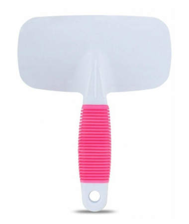 Perie de par alba cu roz pentru animale AVX-ZW3B cu peri moi si ergonomici – IoArtify.ro [3]