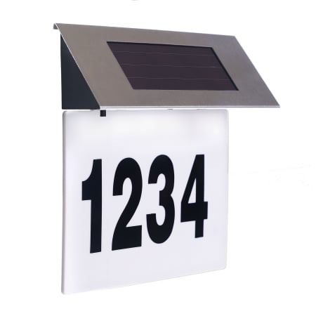 Placă număr casă iluminată LED, solar, inox – vizibilitate clară și durabilitate în orice condiții [1]