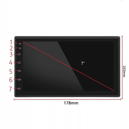 Player Video Auto cu ANDROID si GPS model WDS-40 ecran TouchScreen 7 inch 4 x 45W – IoArtify.ro [3]