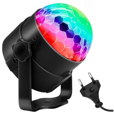 Transformă-ți petrecerea cu Proiector Disco LED RGB cu Senzor de Sunet – efecte spectaculoase și iluminare vibrantă! [6]