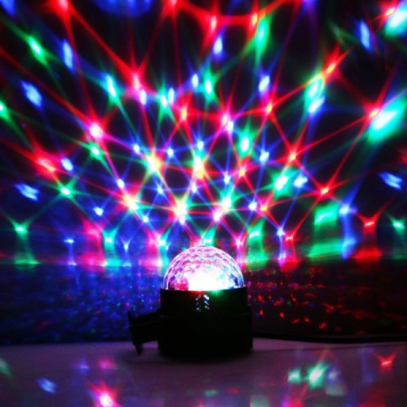 Transformă-ți petrecerea cu Proiector Disco LED RGB cu Senzor de Sunet – efecte spectaculoase și iluminare vibrantă! [3]
