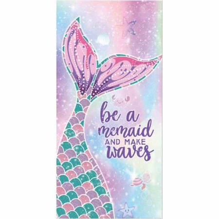 Piscine, Colaci și Accesorii înot - Prosop pentru Plaja Model Sirena Microfibra Uscare Rapida 266 g pe metru patrat 150 x 70 cm Roz - IoArtify.ro