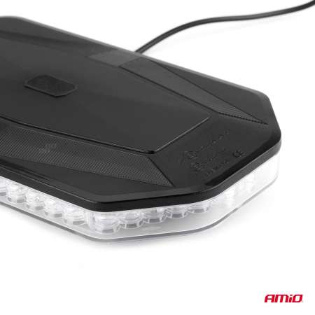 Rampa Luminoasă Girofar Portocalie, 48 LED, Alimentare 12/24V, IP56, Montaj Magnet, ECE R65 R10 [1]