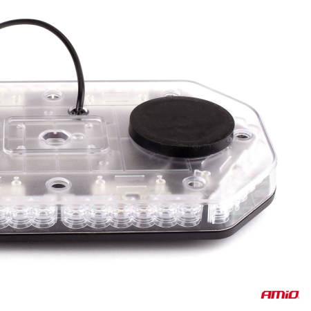 Rampa Luminoasă Girofar Portocalie, 48 LED, Alimentare 12/24V, IP56, Montaj Magnet, ECE R65 R10 [4]