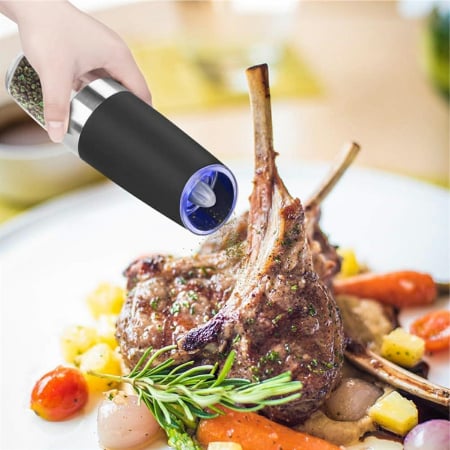 Accesorii baie - Rasnita Electrica pentru Sare Piper sau alte Mirodenii Capacitate 50 ML – IoArtify.ro