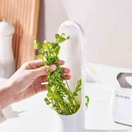 Recipient pentru Depozitarea si Mentionerea Proaspata a Ierburilor Aromate in Frigider Alb 25 x 6.5 cm BPA Free – IoArtify.ro [7]