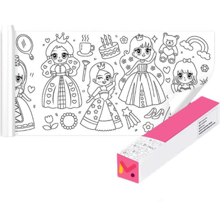 LIFESTYLE & PERSONAL - Rola hartie auto-adeziva si decupabila pentru desenat si colorat 3 metri x 30 centimetri Model cu printese – IoArtify.ro