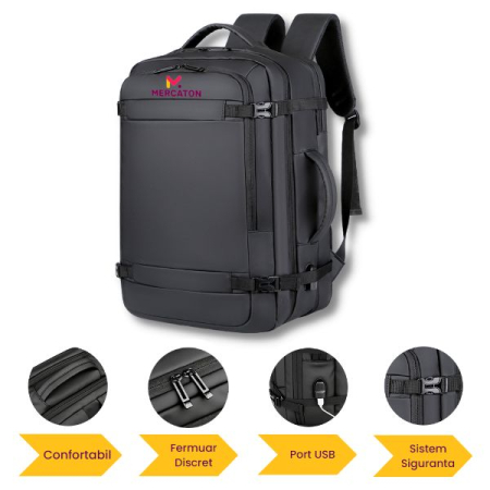 Rucsac extensibil compatibil cu laptop-uri pana la 17.3 inch capacitate 29L – 39L – IoArtify.ro [5]