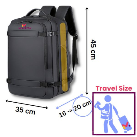 Rucsac extensibil compatibil cu laptop-uri pana la 17.3 inch capacitate 29L – 39L – IoArtify.ro [9]