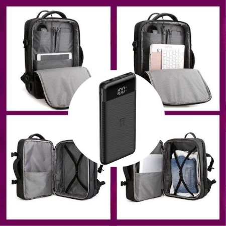 Rucsac Extensibil Compatibil cu Laptopuri Pana la 17.3 Inch cu Baterie Reincarcabila Powerbank 10000 mAh – IoArtify.ro [8]