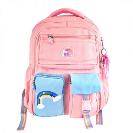 LIFESTYLE & PERSONAL - Rucsac din Material Oxford cu Jucarie de Plus 35 L cu Bretele Căptușite 45x30x20 cm Roz - IoArtify.ro