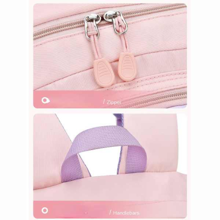 Rucsac Mercaton din Material Oxford cu Jucarie de Plus 35 L cu Bretele Căptușite 45x32x17 cm Roz cu Mov – IoArtify.ro [7]