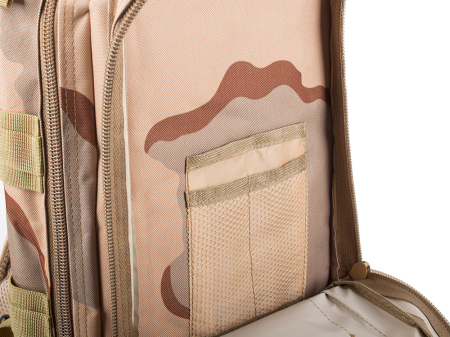 Rucsac tactic militar 30L, impermeabil, camuflaj bej, rezistent și multifuncțional pentru aventuri și activități outdoor [5]