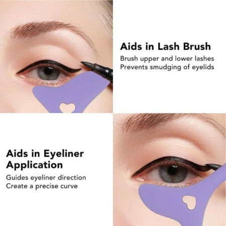 Sablon multifunctional 4in1 Eyeliner din silicon pentru machiaj Mov cu design ergonomic – IoArtify.ro [7]