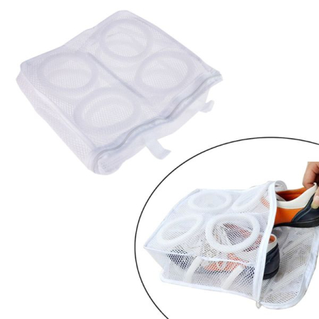 CASĂ, GRĂDINĂ & DIY - Saculet pentru spalarea si uscarea pantofilor ce necesita o protectie ridicata Alb 28 x 27 cm - IoArtify.ro