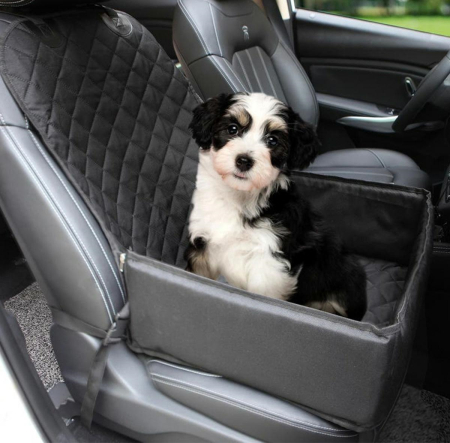 Cuști Transport Animale - Scaun Auto pentru transport Caine sau Pisica 50 x 45 cm culoare neagra – IoArtify.ro