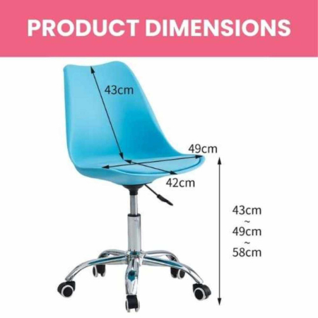 Scaun de Birou cu 5 Roti din Cauciuc Perna din Piele Ecologica si Sezut din PP Cadru Aluminiu 49 x 42 x 86-101 cm Gri si Casti Wireless cu LED si Slot Card Model Urechi Pisica Roz – IoArtify.ro [4]