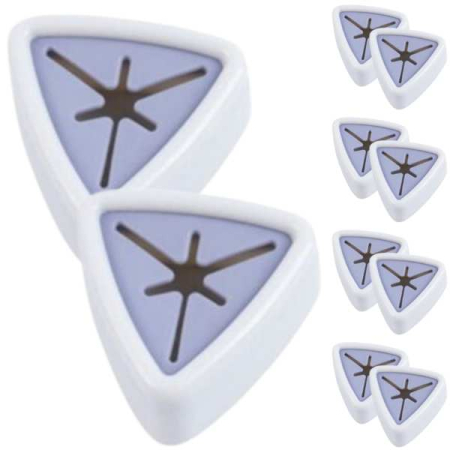 CASĂ, GRĂDINĂ & DIY - Set 10 Agatatori pentru Prosoape Autoadezive Impermeabile Montaj pe Perete Sistem Push Free Alb - IoArtify.ro