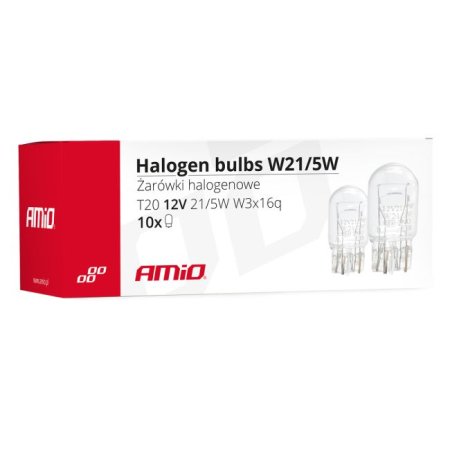 Set 10 Becuri Halogen T20 W21W/5W 12V pentru Luminile de Frână, Semnalizare și Ceață [2]