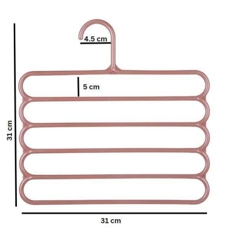 Set 20 Umerase Plastic Antiderapant, 5 Pozitii, Maro – Organizare Eficientă a Garderobei Tale [1]