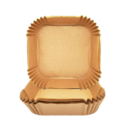 Set 100 Hartii de copt sau prajit pentru Airfryer Forma patrat 20 x 20 cm in suport de plastic cu capac – IoArtify.ro [1]