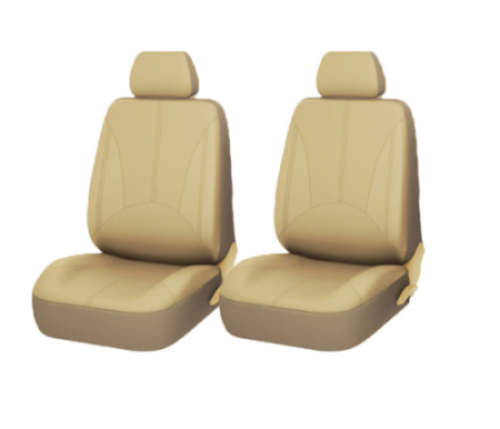 Set 11 huse scaun auto Universale din piele ecologica Bej AG338F cu fixare elastică – IoArtify.ro [2]