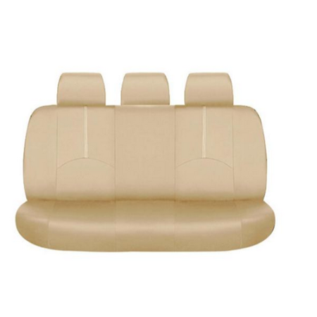 Set 11 Huse Auto Universale din Piele Ecologică Bej pentru Scaune, Protecție și Stil [1]