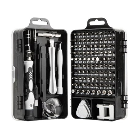 Set 115 Piese Precizie - Biți Crom-Vanadiu Torx Phillips