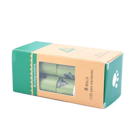 Set 120 saci igienici pentru caini MCT-PS108 100% biodegradabili dimensiune 22 x 33 cm Verde – IoArtify.ro [3]