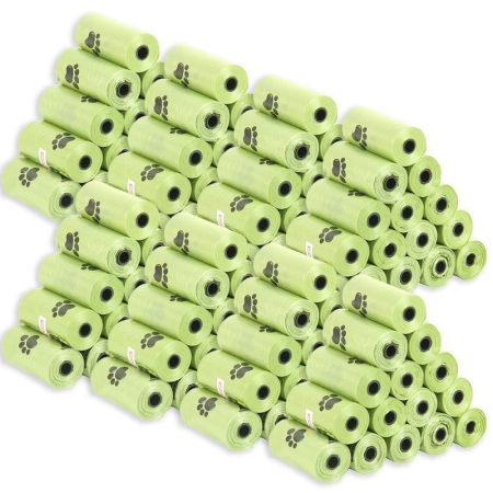 Set 120 saci igienici pentru caini MCT-PS108 100% biodegradabili dimensiune 22 x 33 cm Verde – IoArtify.ro [1]