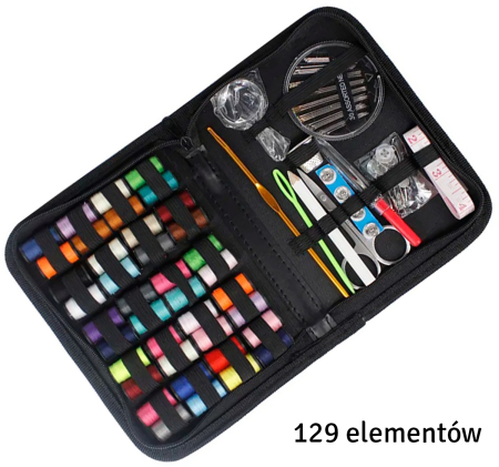 Set 129 piese pentru croitorie in husa eleganta cu accesorii complete pentru cusut – IoArtify.ro [1]