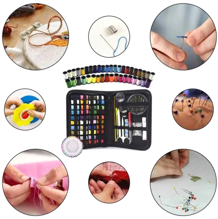 Set 129 piese pentru croitorie in husa eleganta cu accesorii complete pentru cusut – IoArtify.ro [4]