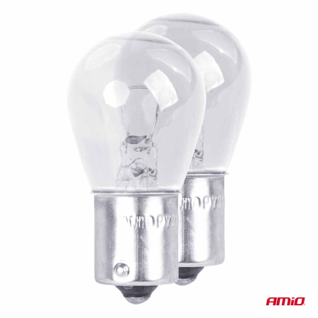 Set 2 Becuri cu Halogen P21W BA15s 12V – Lumină Clară și Omologare ECE E4 [1]