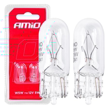 Electrice si Electronice Auto - Set 2 Becuri cu Halogen W5W 12V pentru Iluminare Interior, Parcare și Semnale Auto