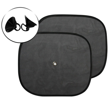AUTO, MOTO & TRANSPORT - Set 2 buc Jaluzele pentru geamurile laterale dimensiune 44 x 38 cm culoare Neagra - IoArtify.ro