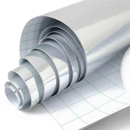 Set 2 bucati folie Crom pentru colantare oglinzi sau alte ornamente 35 x 35 cm rezistenta la uzura – IoArtify.ro [2]