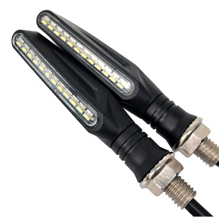 Set 2 Lampi Semnalizare Moto Secvențială cu LED-uri Samsung, Funcții Pozitie și Semnalizare, Compatibil M10 [11]