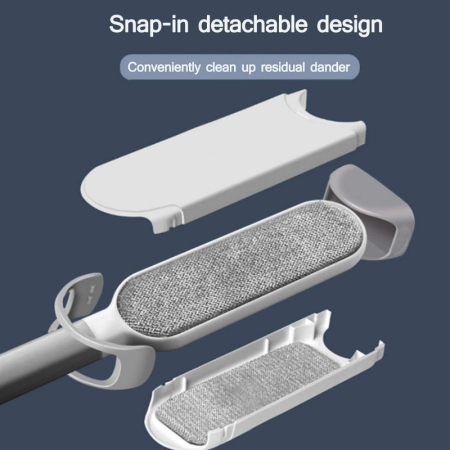 Set 2 perii pentru indepartarea scamelor si a parului animalelor de companie Travel size PP Gri cu maner ergonomic – IoArtify.ro [5]