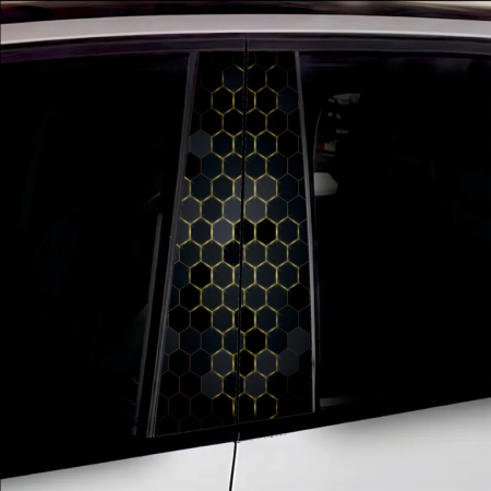 Stickere Stalp Usa - Set 2 Stickere Decorative pentru Stâlpi Uși, Print Autoadeziv, Dimensiuni 50x22 cm, Rezistență Outdoor