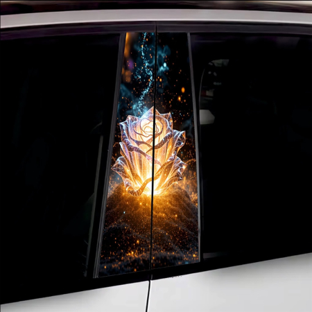 Stickere uși - Set 2 stickere decorative pentru stalpii usilor print autoadeziv de inalta rezolutie 2 buc x 50 x 22 cm cod AVX-SSU-17 – IoArtify.ro