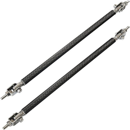 Set 2 Tije din Aluminiu Reglabile pentru Consolidare Spoiler, Imitatie Carbon, 15cm, Ornamente Tuning Auto [4]