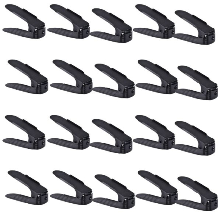 Pachete Promoționale - Set 20 buc Organizator Suport pentru Incaltaminte Reglabil 3 Pozitii 6x25.5x11 17 cm Negru – IoArtify.ro