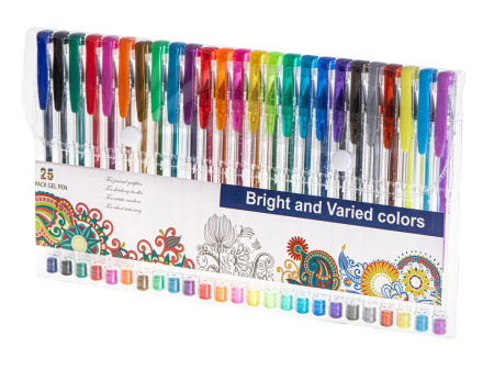 Set 25 piese Pixuri cu gel multicolor cu sclipici cerneală rezistentă la apă – IoArtify.ro [7]