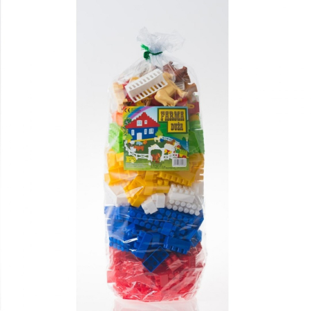 Set 292 piese cuburi de constructie din plastic pentru copii Ferma 24 x 66 cm – IoArtify.ro [5]