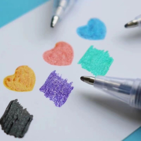 Set 36 pixuri parfumate cu gel si sclipici Grosime scris 1 mm Multicolor – IoArtify.ro [6]