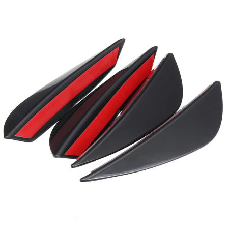Set 4 Aripioare Ornamentale Bara Tuning Neagră – Montaj cu Bandă Adezivă [2]